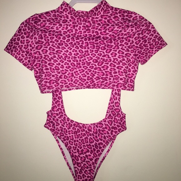 💗Handmade 2 piece leopard print rave leotard💗 - Picture 2 of 7